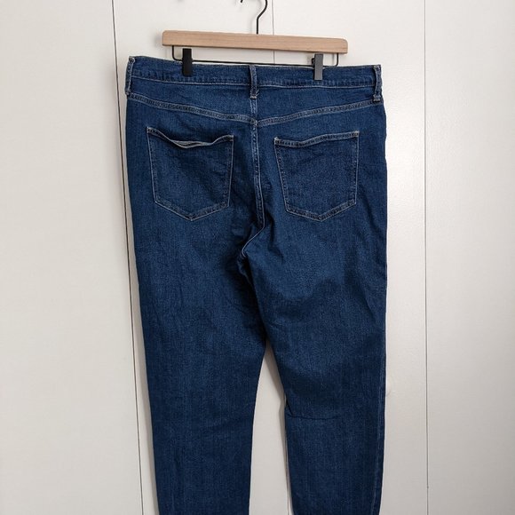 Gap High Rise Vintage Slim Jeans with Washwell in Medium Dark Indigo - Picture 4 of 7